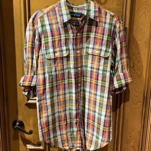 Ralph Lauren Men’s Linen Blend Shirt. Size S
